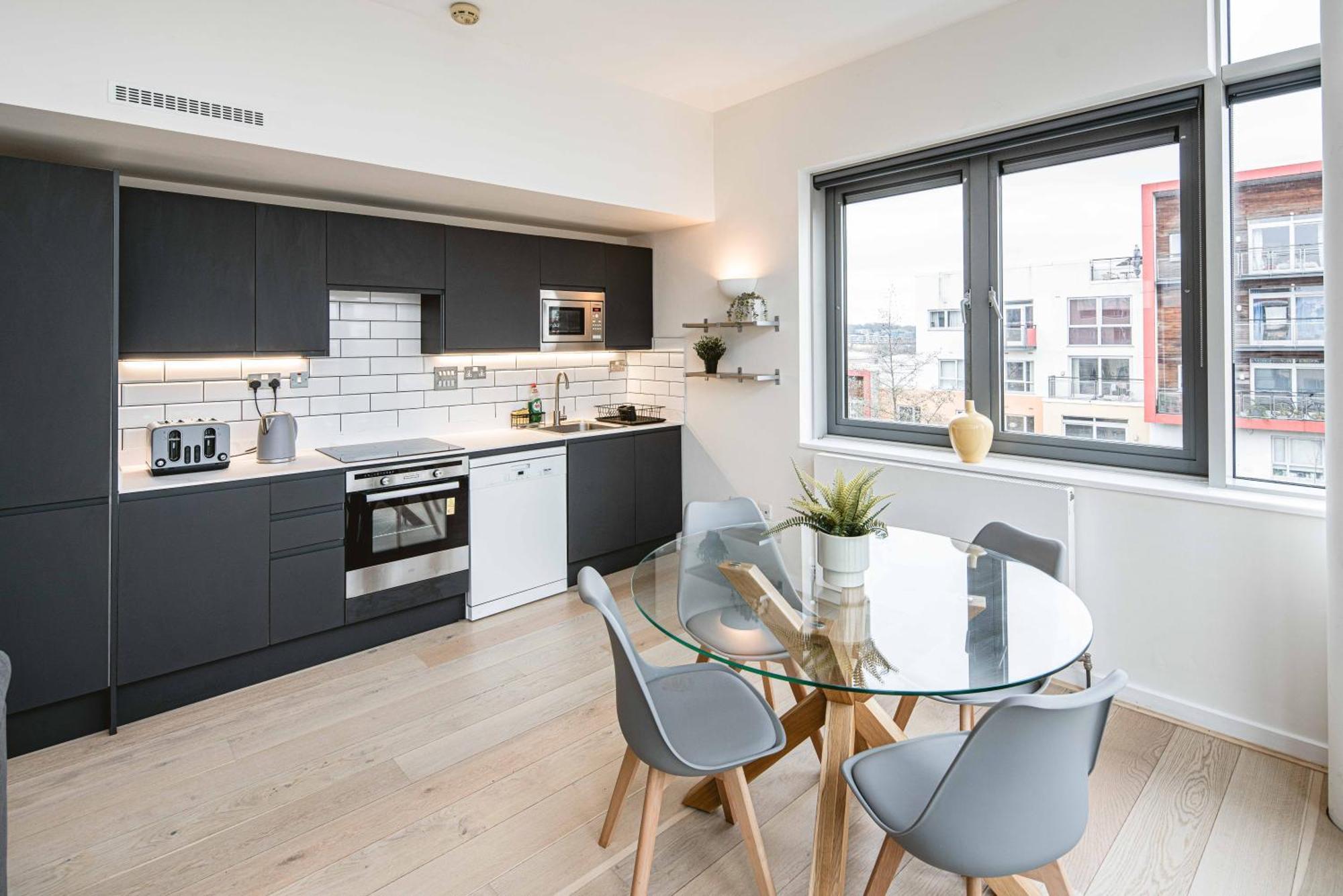 Beautiful Penthouse Apartment With Private Terrace In Greenwich Peninsula Londen Buitenkant foto
